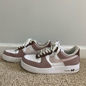 multi neutral brown nike air force 1 size 7.5